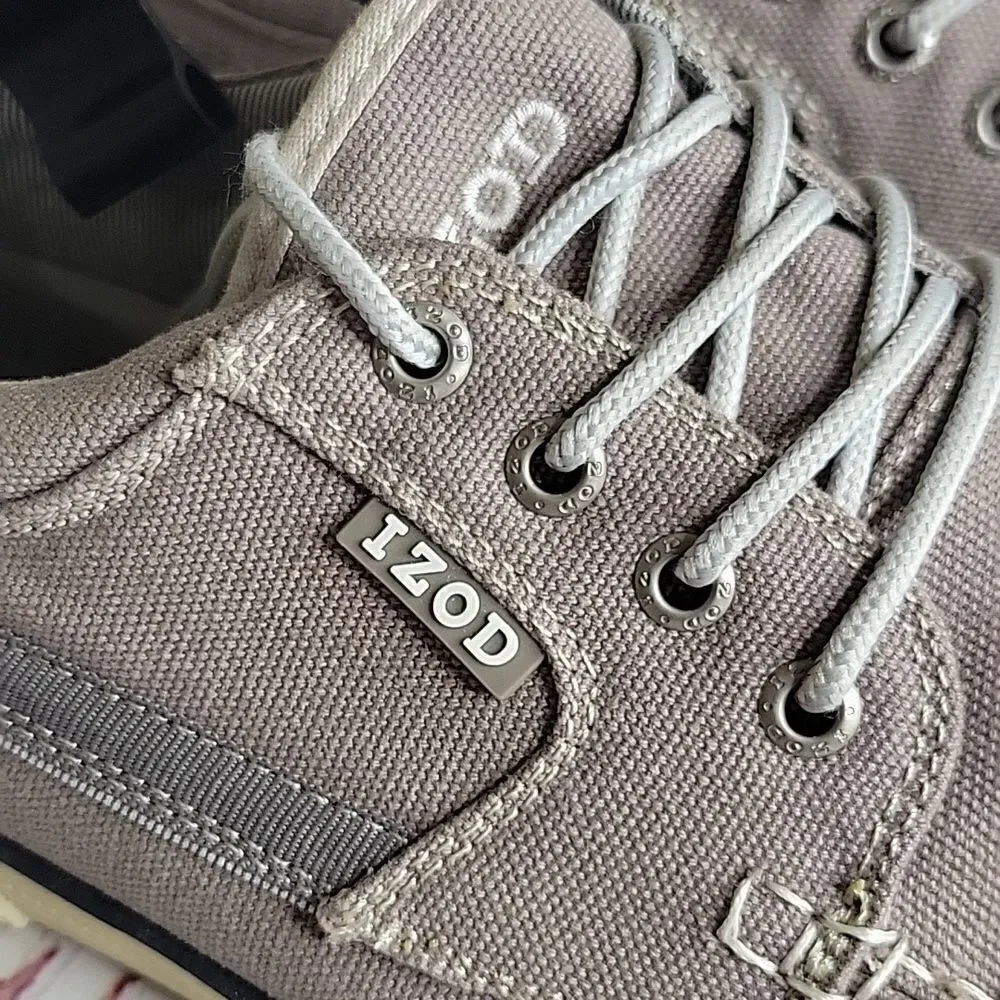 IZOD OASIS Men's Linen Taupe Casual Shoes Size 11